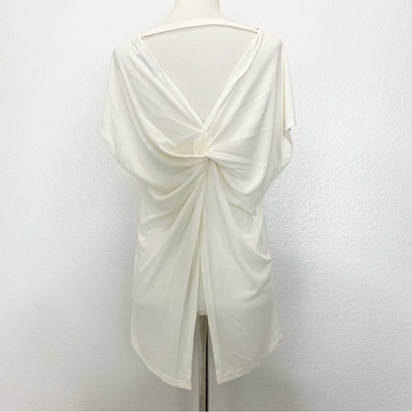 OYANUS Cream Back Knot Blouse - Picture 2 of 3